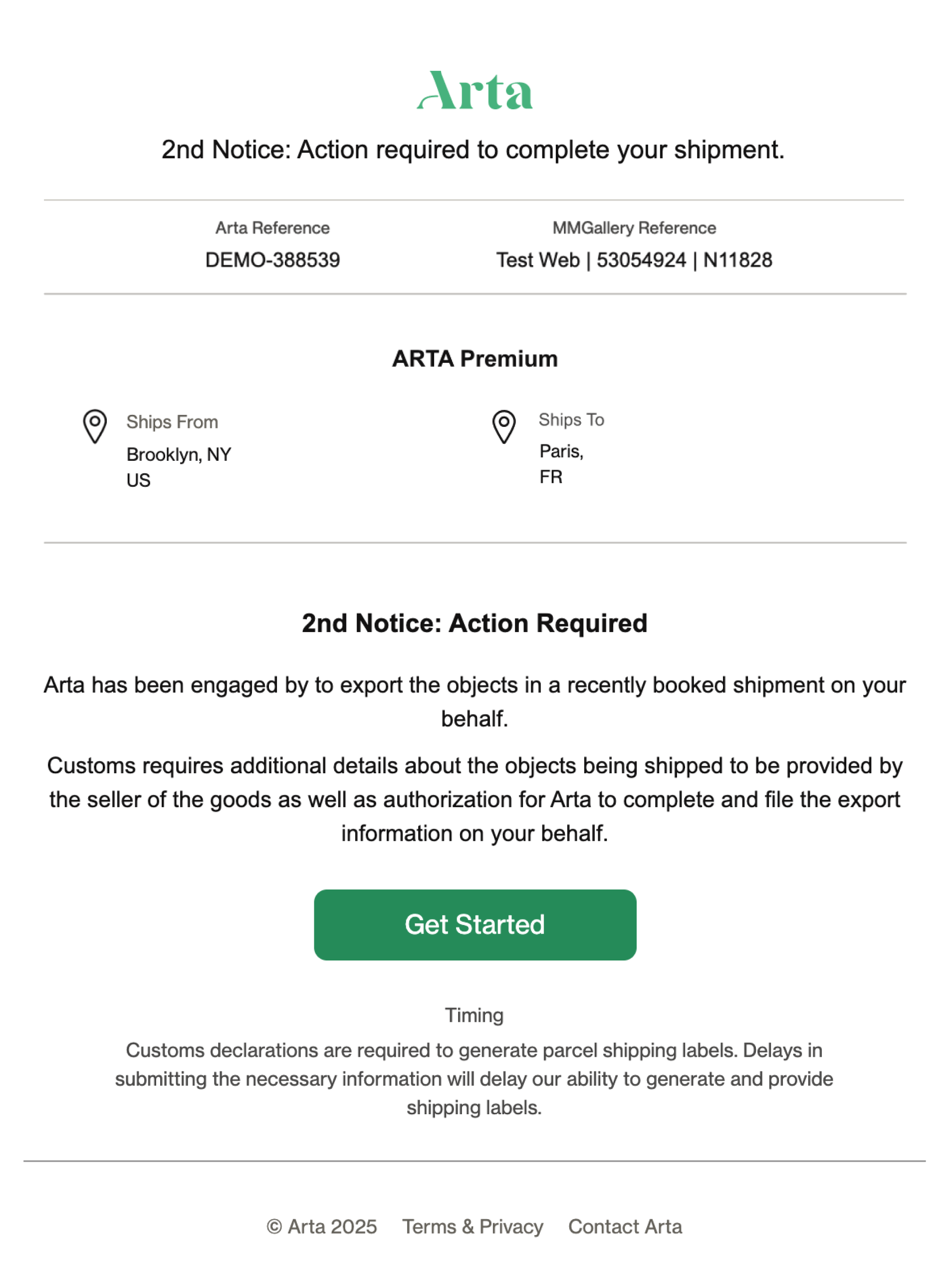 Electronic Export Information Required3