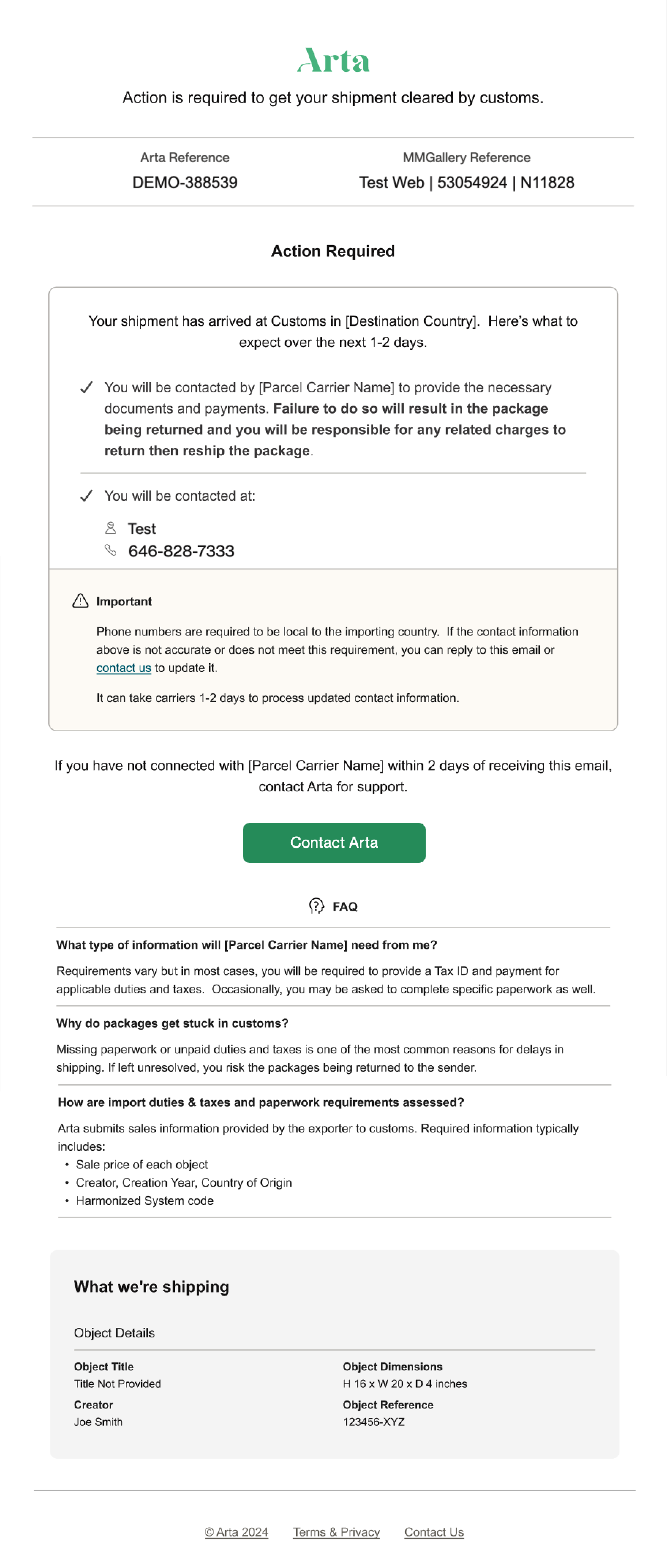 Importer Information2